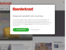 Tablet Screenshot of noorderkrant.nl